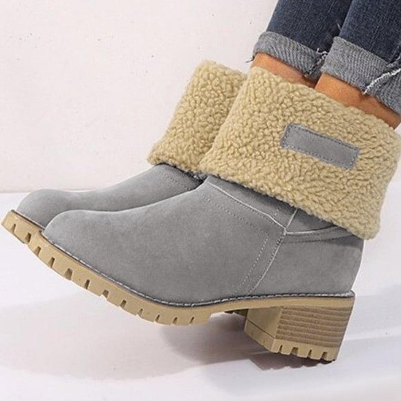 Azura Exchange Fleece Lined Winter Boots - Picture 1 of 6